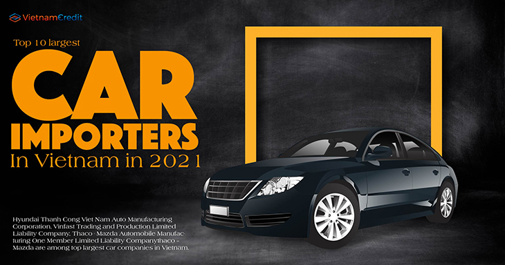 Top 10 largest car importers in Vietnam in 2021